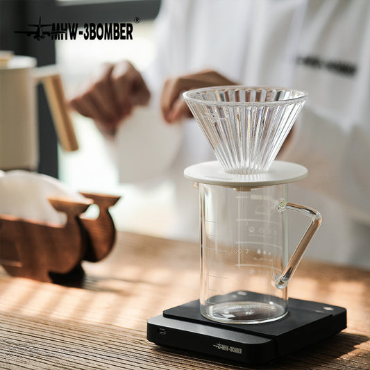 MHW-3BOMBER Elf Glass Dripper Transparent V-01 (1 - 2 Cups)