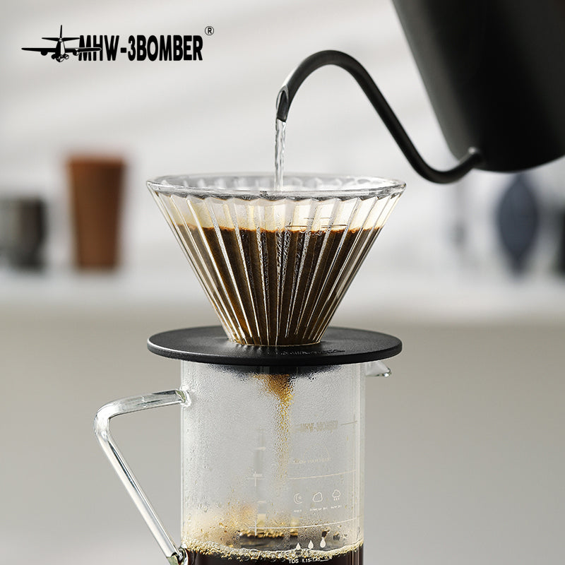 MHW-3BOMBER Elf Glass Dripper Transparent V-01 (1 - 2 Cups)