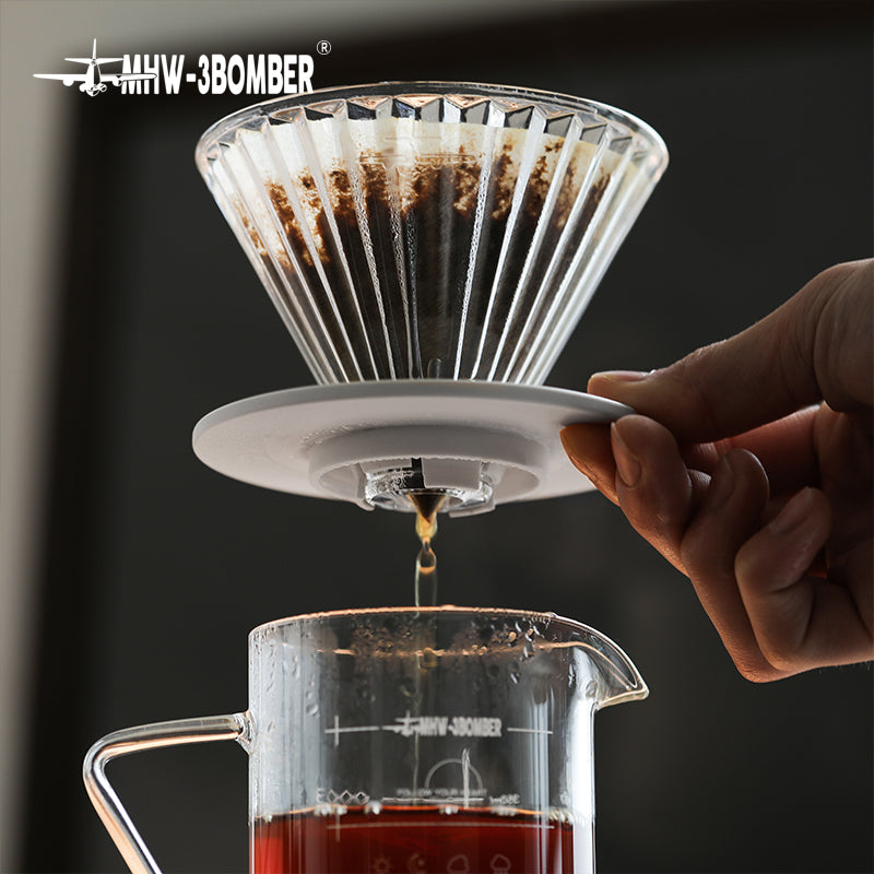 MHW-3BOMBER Elf Glass Dripper Transparent V-01 (1 - 2 Cups)