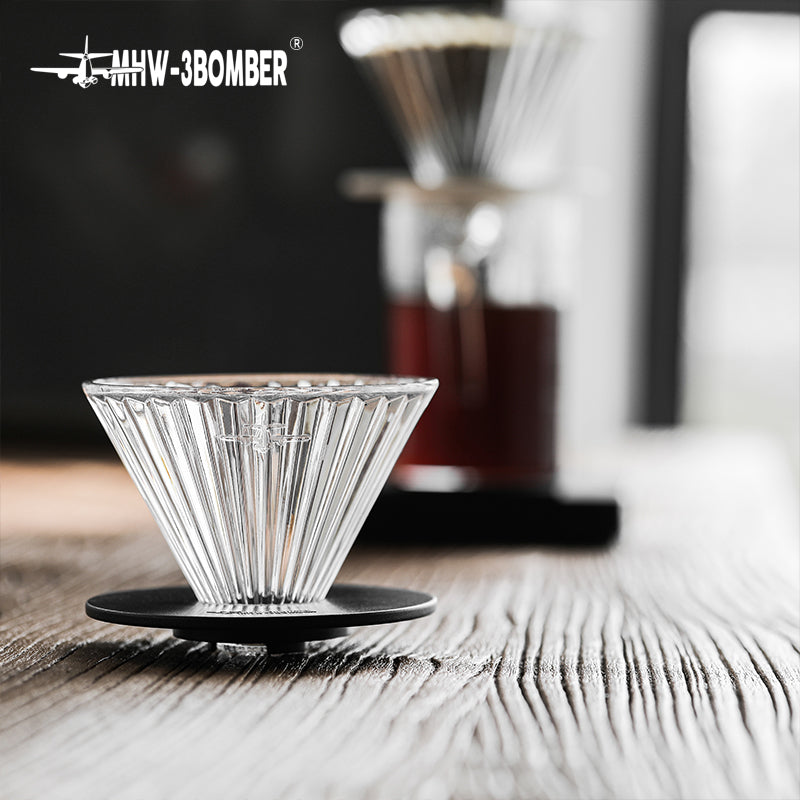 MHW-3BOMBER Elf Glass Dripper Transparent V-01 (1 - 2 Cups)