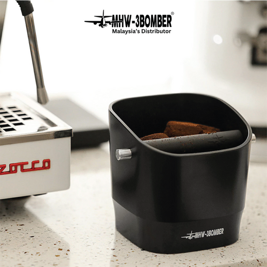 MHW-3BOMBER Square Espresso Knock Box
