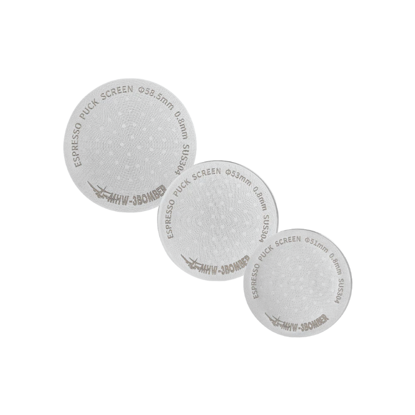 MHW-3BOMBER Espresso Puck Screen 51mm / 53mm / 58.5mm