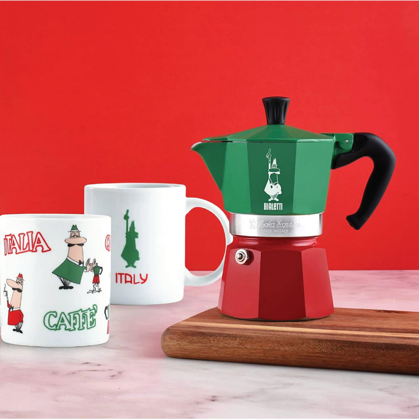 Bialetti Moka Italia Moka Pot Espresso Coffee Maker 3 Cups 130ML
