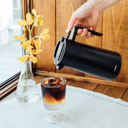 HARIO Ceramic Coated Double Wall Coffee Pot 600ML