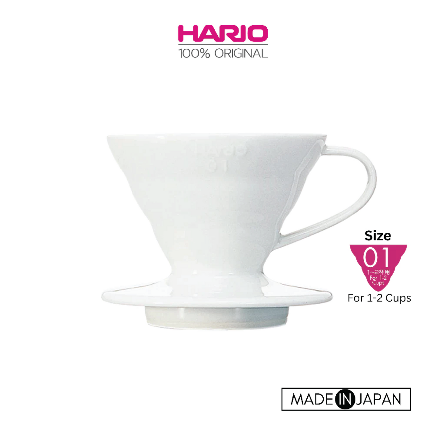 HARIO V60 Ceramic Dripper Coffee Maker 01 / 02