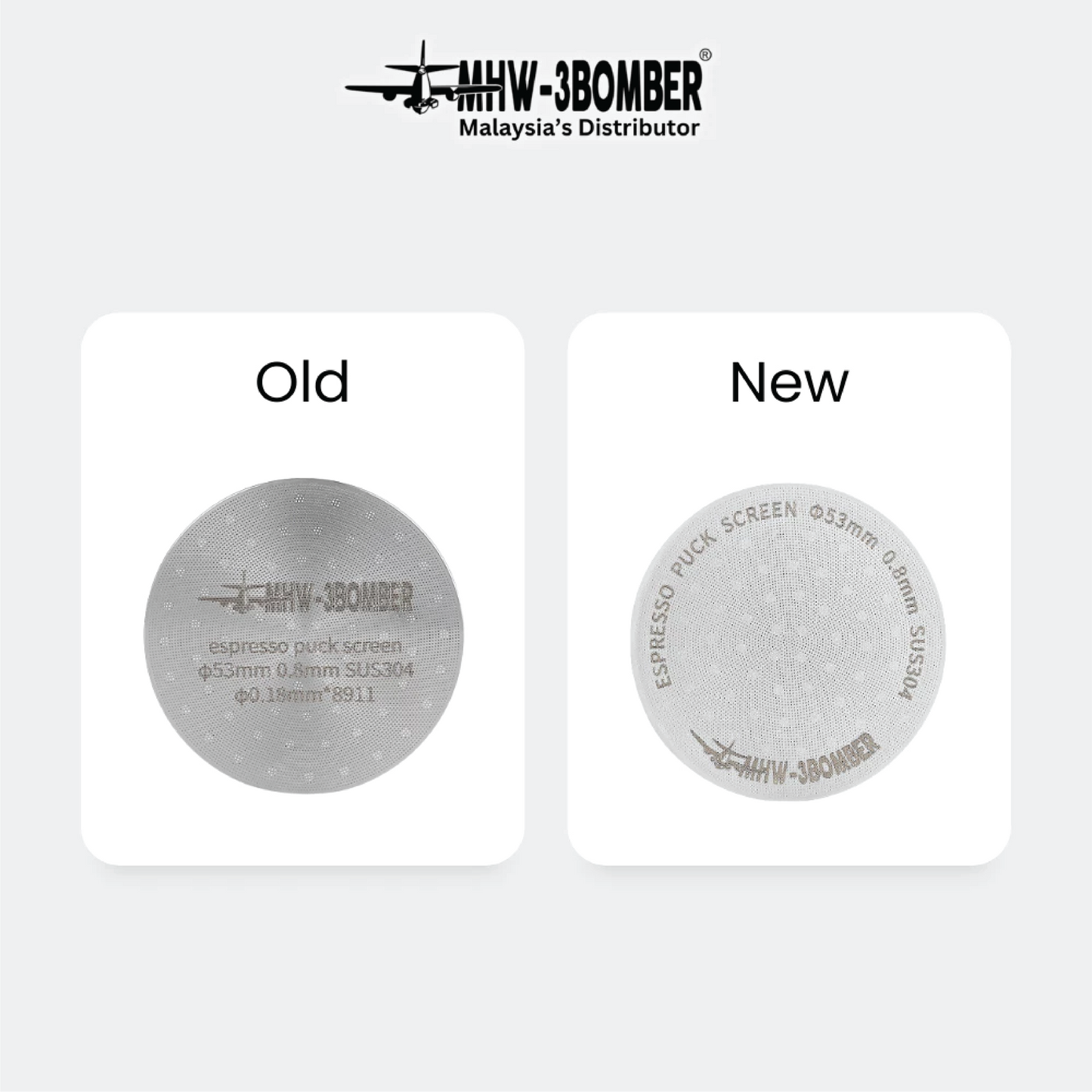 MHW-3BOMBER Espresso Puck Screen 51mm / 53mm / 58.5mm