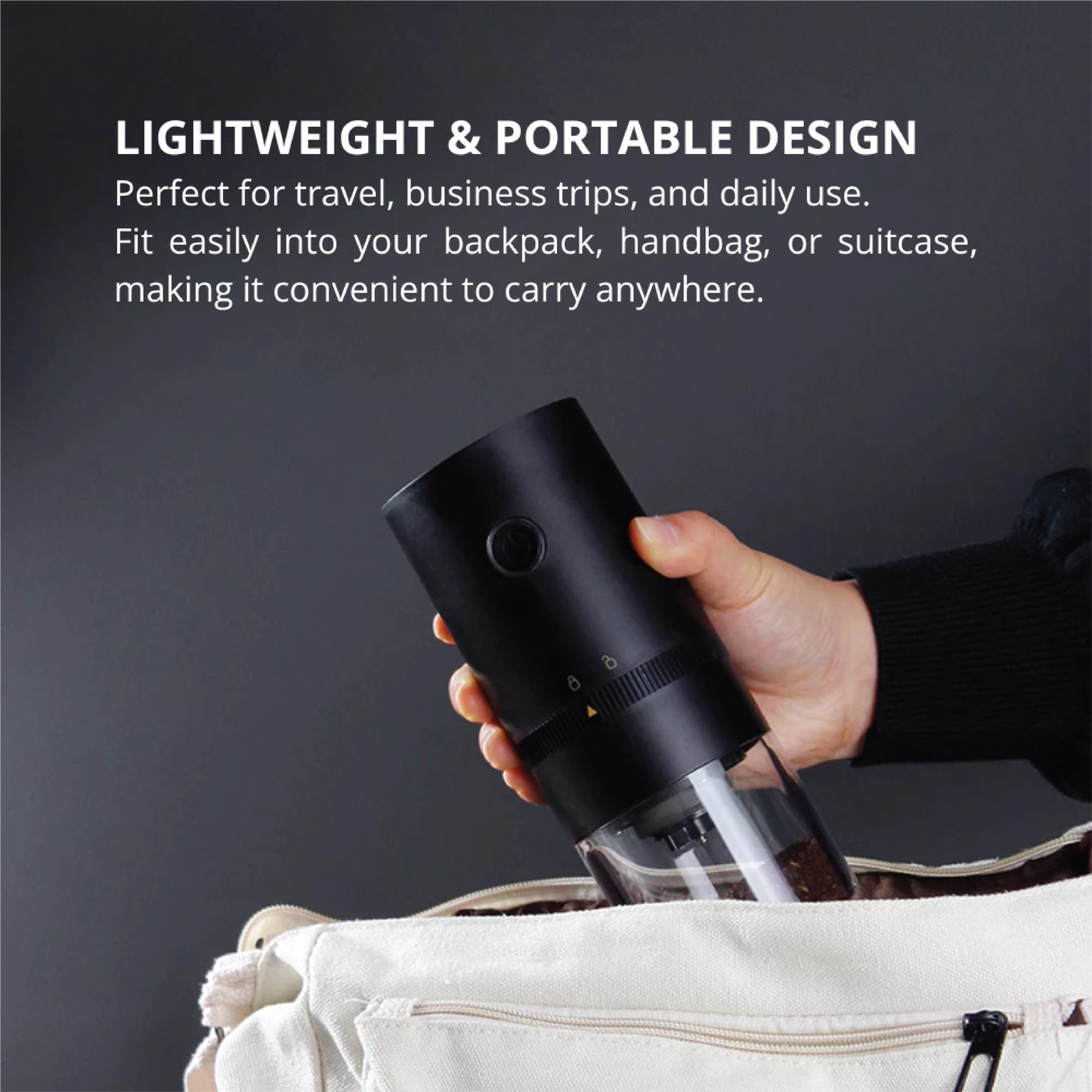 High Performance Rechargeable Portable Electric Coffee Burr Grinder