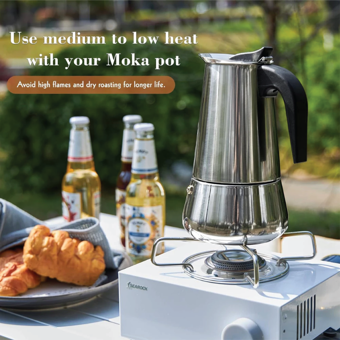 Moka Pot Stove Top 300ML (6 Cups)