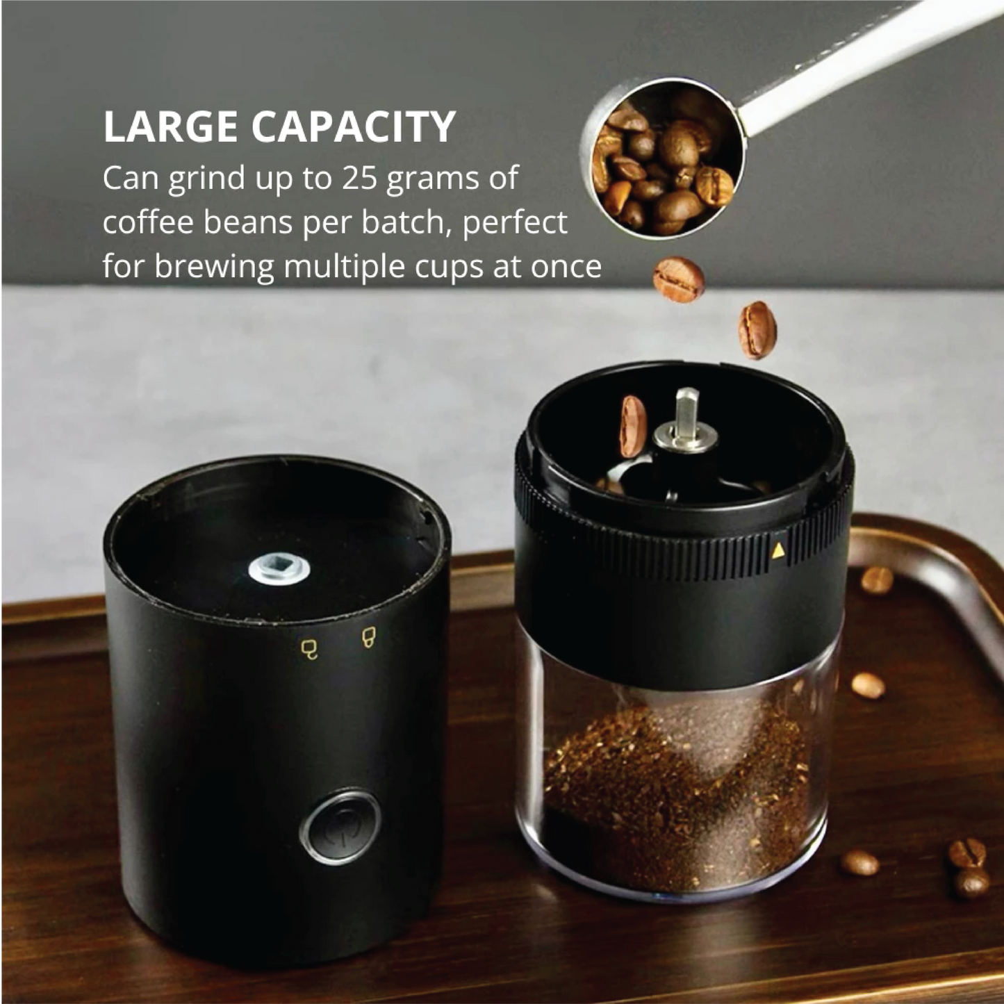 High Performance Rechargeable Portable Electric Coffee Burr Grinder