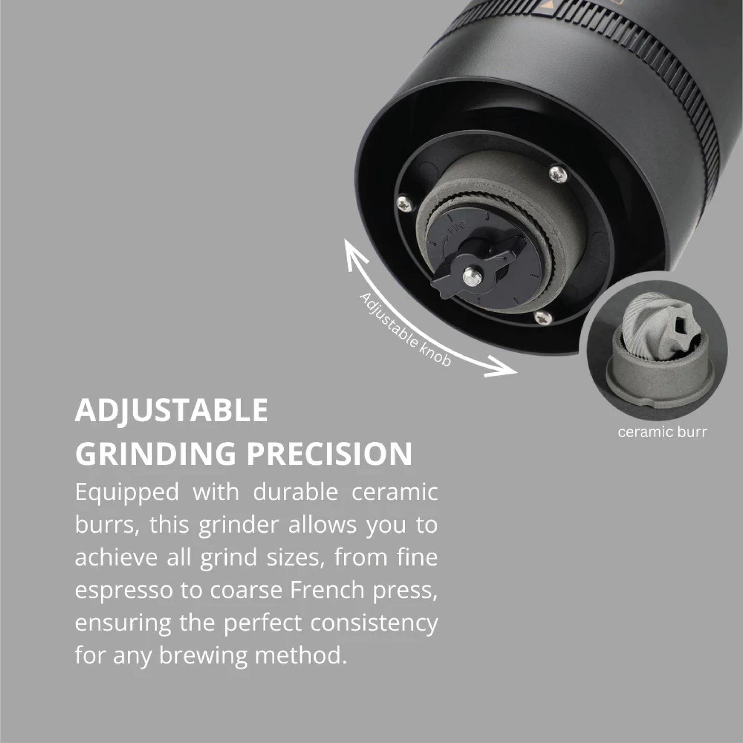 High Performance Rechargeable Portable Electric Coffee Burr Grinder