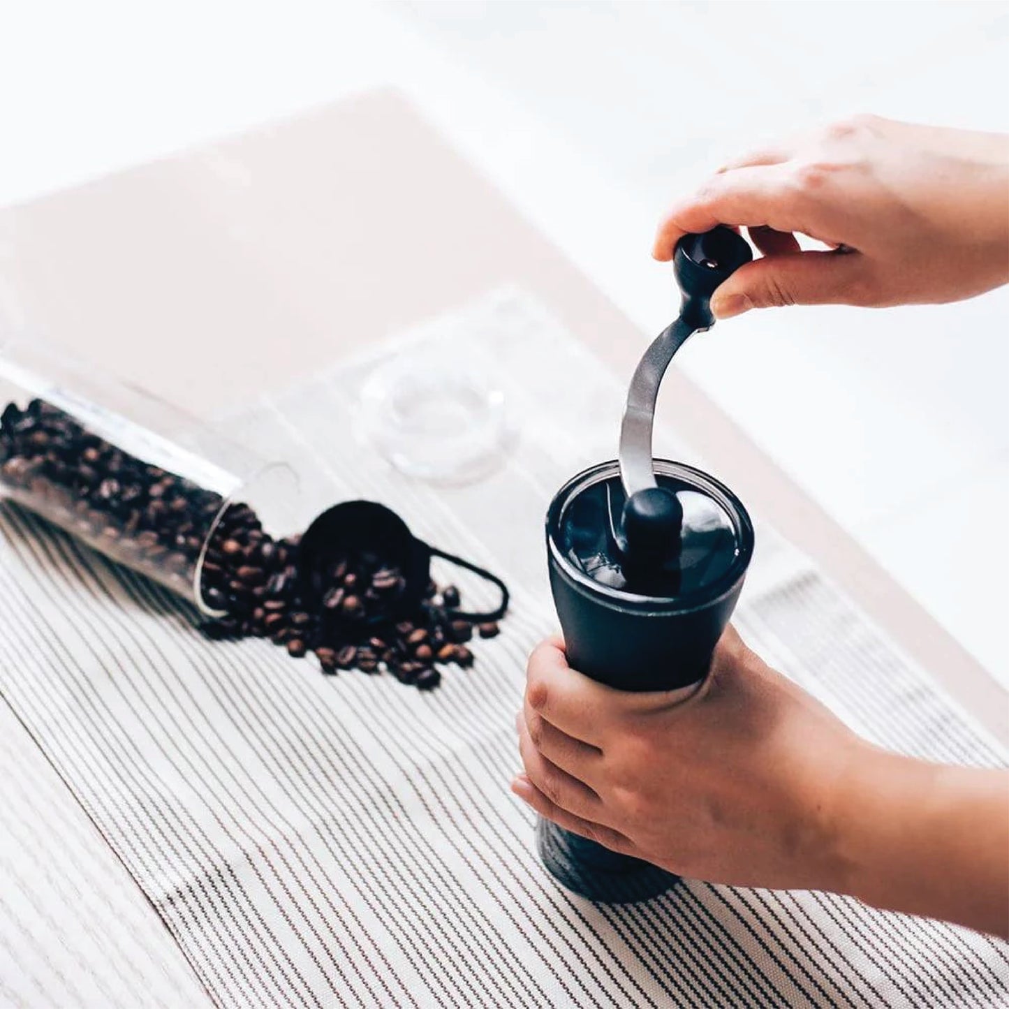 HARIO Mini Slim Plus Hand Coffee Grinder With Ceramic Burr