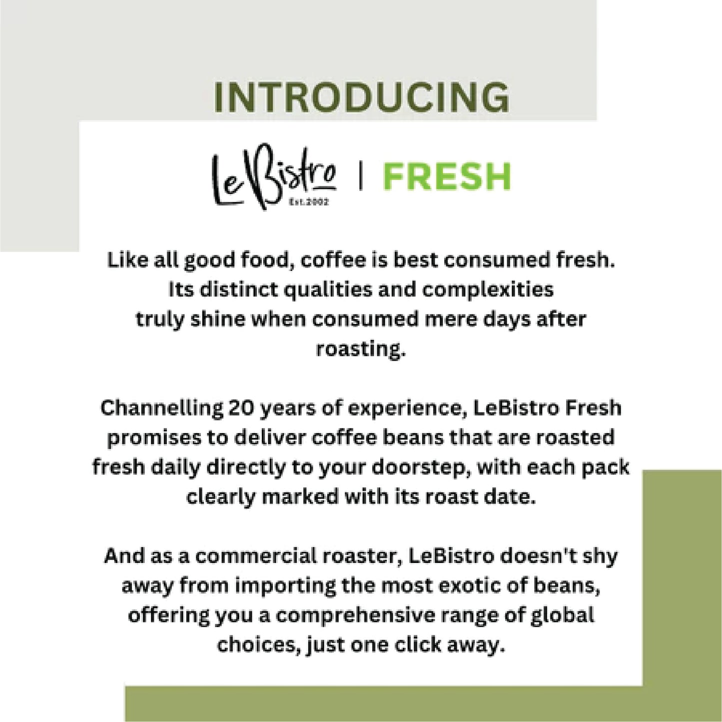 LEBISTRO Select S. American Series 500g (Brazil, Colombia and Honduras)