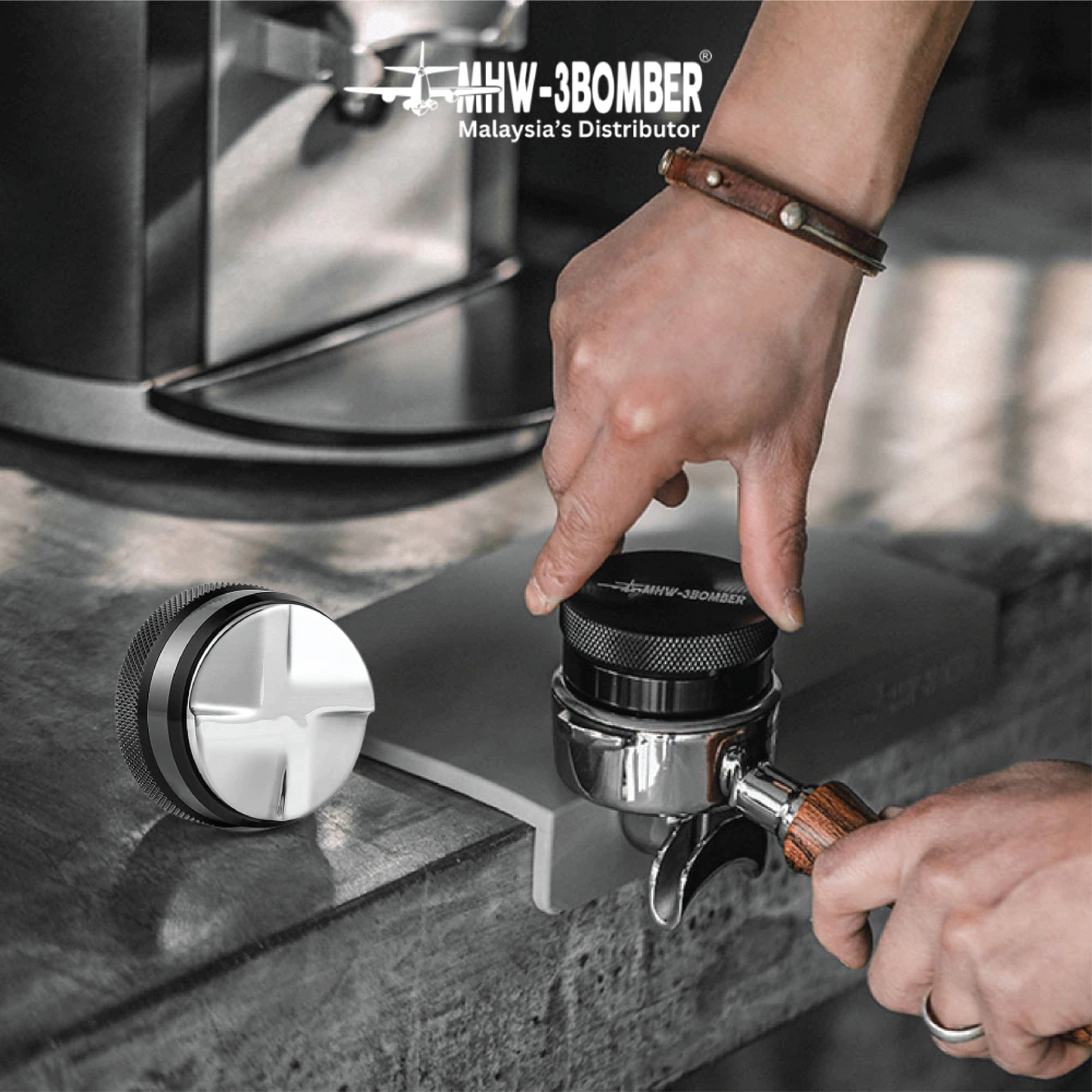 MHW-3BOMBER Coffee CD-Texture Series Distributor, 4 Oars, 58.35mm