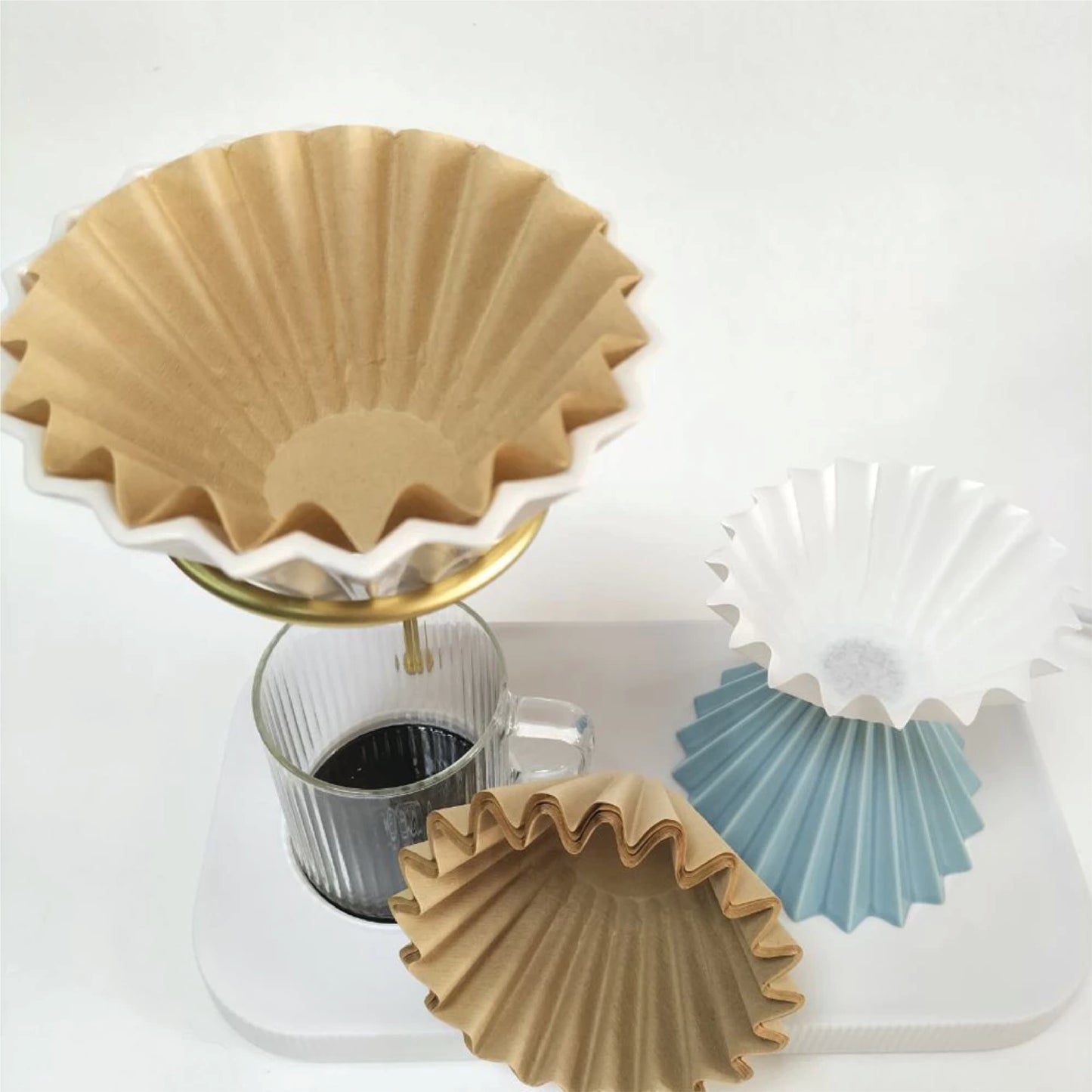 Origami Wave Paper Filter (Bag of 50s)
