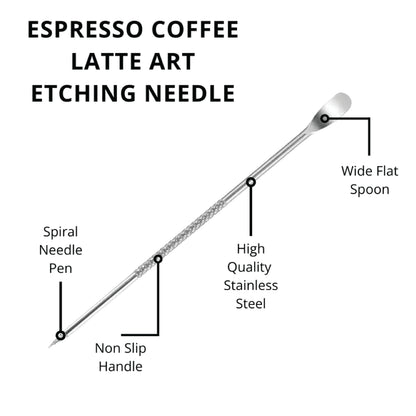Espresso Coffee Latte Art Etching Needle